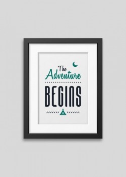 The adventure begins Framed...
