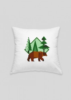 Brown bear cushion